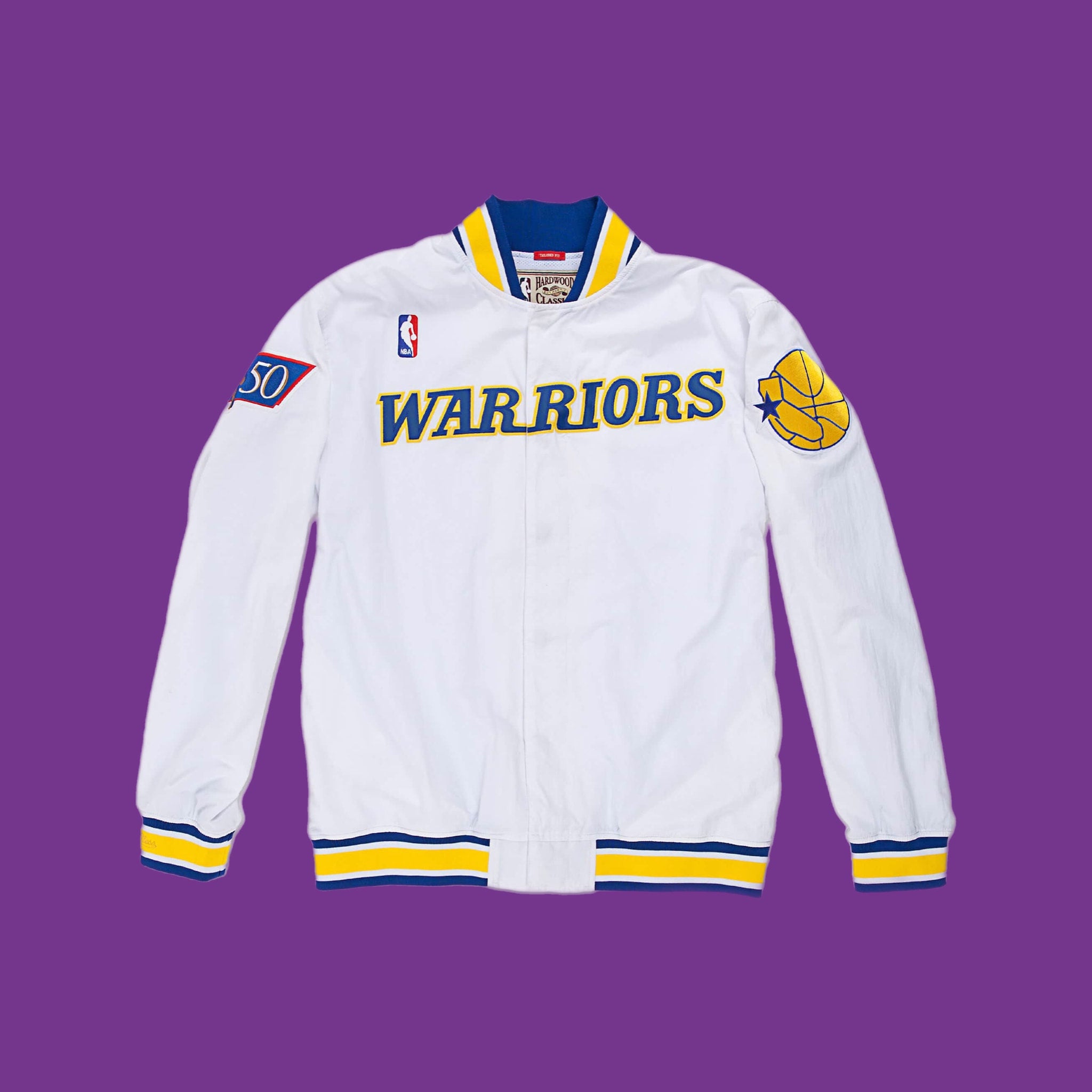 Warriors warm up jacket online