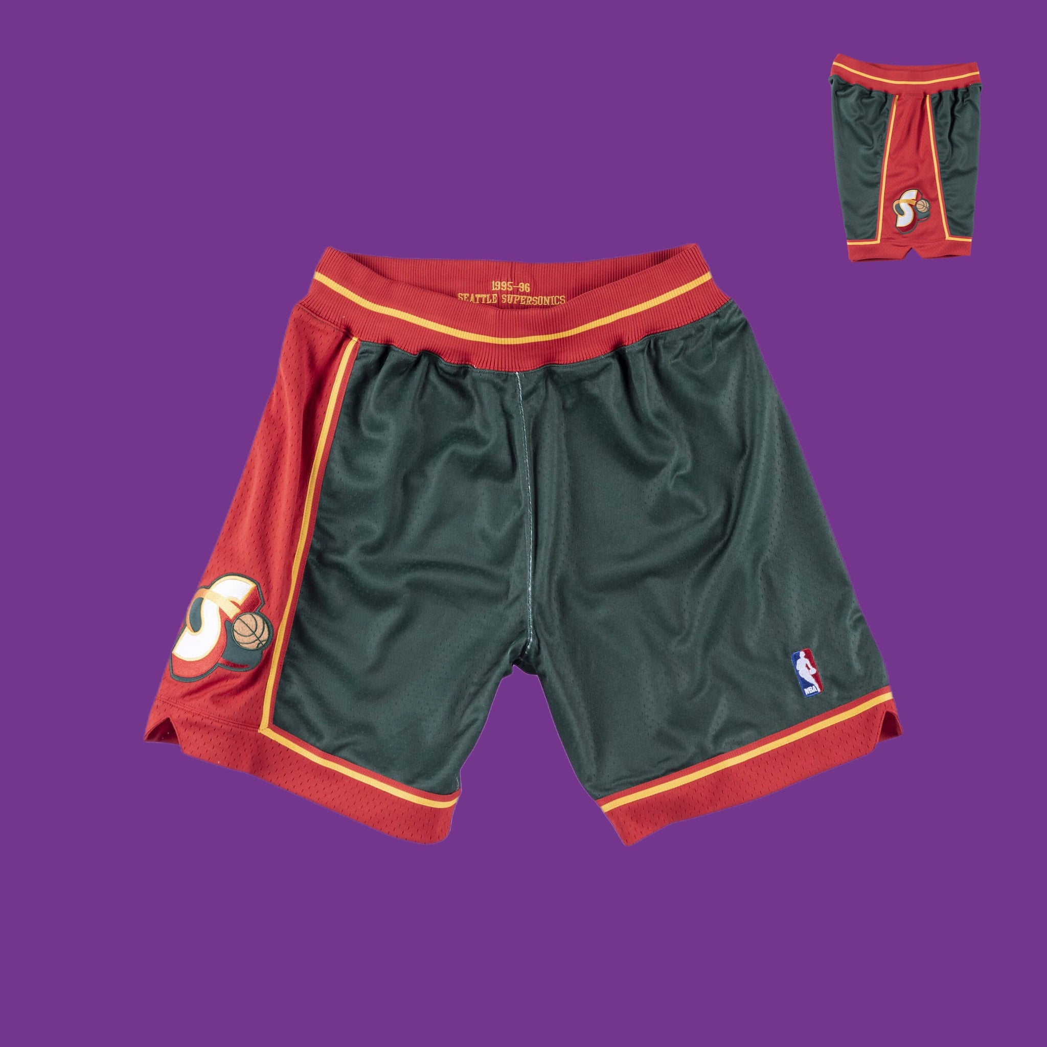 seattle supersonics authentic shorts
